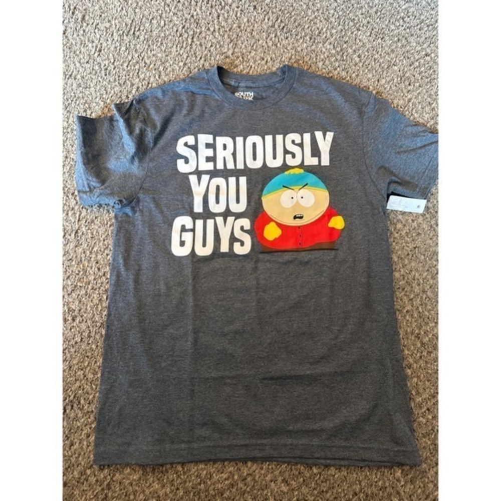 South Park Eric Cartman Seriously You Guys Graphic T-Shirt Mens Gray 3XL